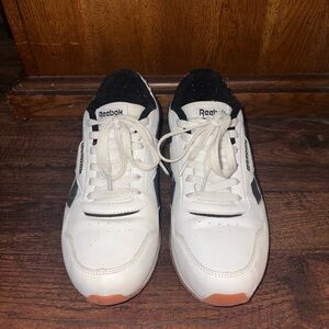 Reebok Classic White and Black Sneakers